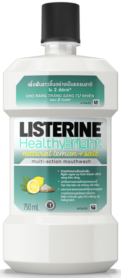 LISTERINE MOUTHWASH NATURAL LEMON AND SALT 750ML