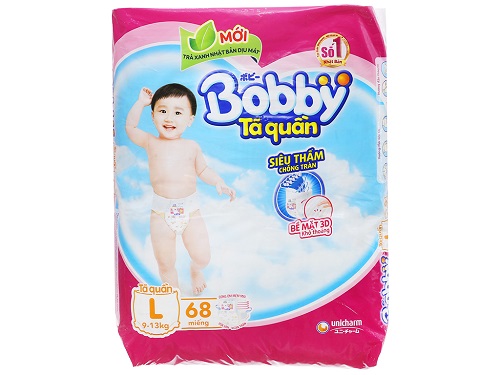 BOBBY PANTS SIZE L 9 – 13KG 68 PCS
