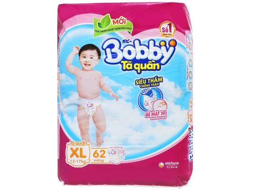 BOBBY PANTS SIZE XL 12 – 17KG 62 PCS